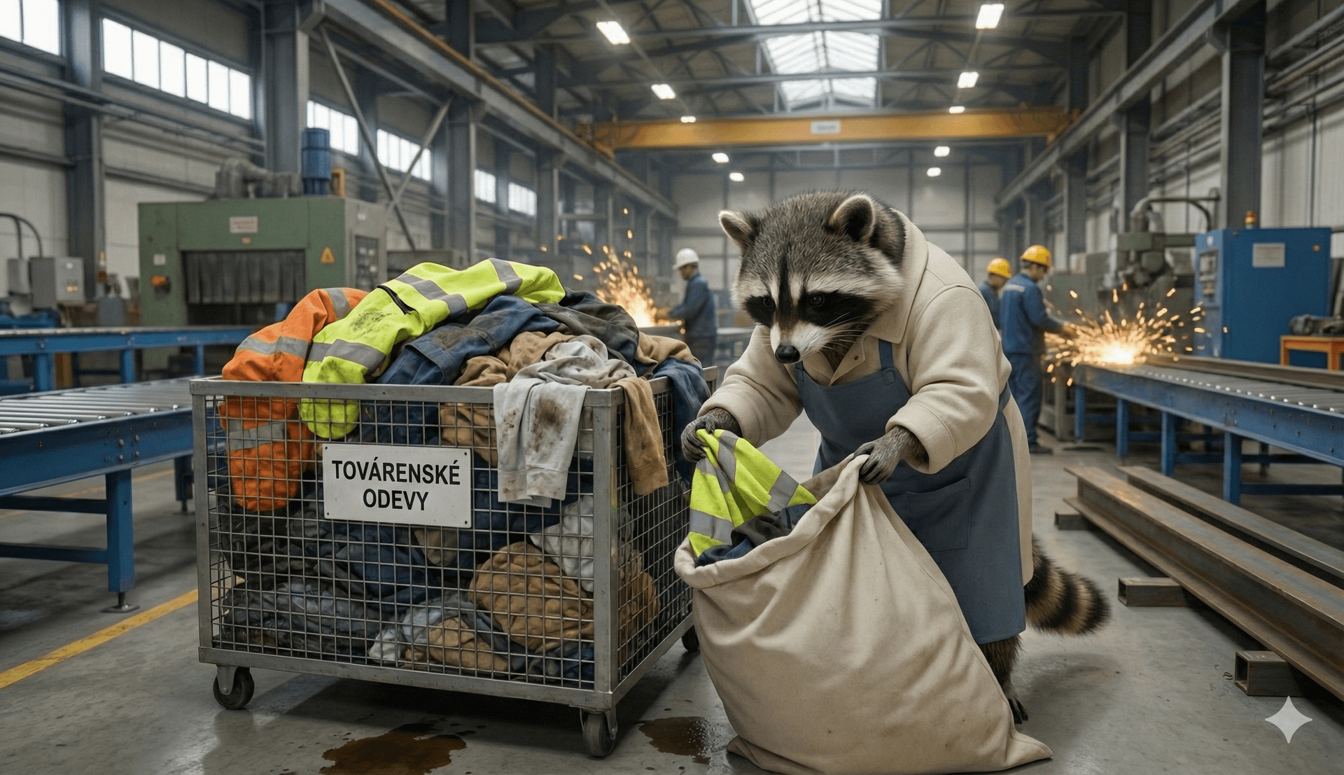 Čistenie a pranie pracovných odevov pre priemysel – MÝVAL priemyselné práčovňové služby